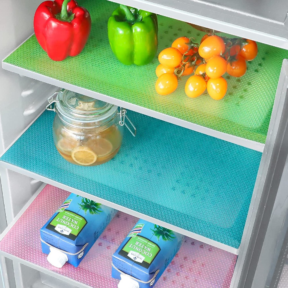 Fridge Shelf Liners Covers Pads, Kitchen Refrigerator Accessories
